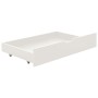 Bed frame with 2 drawers solid white pine wood 90x200cm by vidaXL, Beds and slatted bases - Ref: Foro24-322155, Price: 222,25...