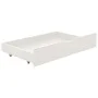 Bed frame with 2 drawers solid white pine wood 90x200cm by vidaXL, Beds and slatted bases - Ref: Foro24-322155, Price: 219,37...
