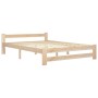 Solid pine wood bed frame 160x200 cm by vidaXL, Beds and slatted bases - Ref: Foro24-321995, Price: 121,24 €, Discount: %
