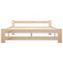 Solid pine wood bed frame 160x200 cm by vidaXL, Beds and slatted bases - Ref: Foro24-321995, Price: 121,24 €, Discount: %