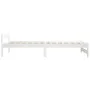 Estructura de cama de madera maciza de pino blanca 90x200 cm de vidaXL, Camas y somieres - Ref: Foro24-321998, Precio: 109,37...