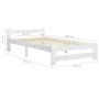 Massiver Bettrahmen aus weißem Kiefernholz, 90 x 200 cm von vidaXL, Betten und Lattenroste - Ref: Foro24-321998, Preis: 111,5...