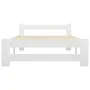 Estructura de cama de madera maciza de pino blanco 100x200 cm de vidaXL, Camas y somieres - Ref: Foro24-321999, Precio: 116,7...