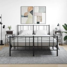 Mesitas noche 2 uds madera ingeniería gris Sonoma 35x34,5x70 cm de vidaXL, Mesitas de noche - Ref: Foro24-825890, Precio: 62,...