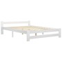 Massives Bettgestell aus weißem Kiefernholz, 180 x 200 cm von vidaXL, Betten und Lattenroste - Ref: Foro24-322003, Preis: 165...