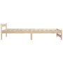 Solid pine wood bed frame 90x200 cm by vidaXL, Beds and slatted bases - Ref: Foro24-321991, Price: 99,83 €, Discount: %