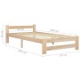Estructura de cama de madera maciza de pino 90x200 cm de vidaXL, Camas y somieres - Ref: Foro24-321991, Precio: 101,30 €, Des...