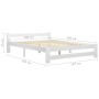 Massives Bettgestell aus weißem Kiefernholz, 180 x 200 cm von vidaXL, Betten und Lattenroste - Ref: Foro24-322003, Preis: 165...