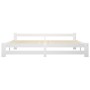 Solid white pine wood bed frame 200x200 cm by vidaXL, Beds and slatted bases - Ref: Foro24-322004, Price: 114,73 €, Discount: %