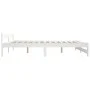 Estructura de cama madera maciza de pino blanca 200x200 cm de vidaXL, Camas y somieres - Ref: Foro24-322004, Precio: 119,91 €...