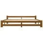 Solid pine wood bed frame honey brown 200x200 cm by vidaXL, Beds and slatted bases - Ref: Foro24-322011, Price: 102,75 €, Dis...