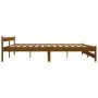 Bettgestell aus massivem Kiefernholz, honigbraun, 200 x 200 cm von vidaXL, Betten und Lattenroste - Ref: Foro24-322011, Preis...