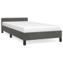 Dark gray velvet bed frame with headboard 90x200cm by vidaXL, Beds and slatted bases - Ref: Foro24-347550, Price: 90,96 €, Di...