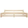 Estructura de cama madera maciza de pino 200x200 cm de vidaXL, Camas y somieres - Ref: Foro24-321997, Precio: 138,79 €, Descu...