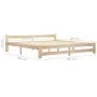 Estructura de cama madera maciza de pino 200x200 cm de vidaXL, Camas y somieres - Ref: Foro24-321997, Precio: 138,79 €, Descu...