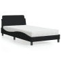Cama con colchón tela negro 100x200 cm en Camas y somieres | Comprar online en Foro24