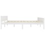 Solid white pine wood bed frame 200x200 cm by vidaXL, Beds and slatted bases - Ref: Foro24-322109, Price: 130,73 €, Discount: %