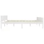 Solid white pine wood bed frame 200x200 cm by vidaXL, Beds and slatted bases - Ref: Foro24-322109, Price: 129,19 €, Discount: %