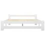 Solid white pine wood bed frame 160x200 cm by vidaXL, Beds and slatted bases - Ref: Foro24-322002, Price: 125,79 €, Discount: %