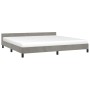 Estructura de cama con cabecero terciopelo gris claro 200x200cm de vidaXL, Camas y somieres - Ref: Foro24-347591, Precio: 135...
