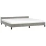 Hellgrauer Samtbettrahmen mit Kopfteil 200 x 200 cm von vidaXL, Betten und Lattenroste - Ref: Foro24-347591, Preis: 132,72 €,...