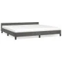Dark gray velvet bed frame with headboard 200x200 cm by vidaXL, Beds and slatted bases - Ref: Foro24-347592, Price: 133,45 €,...