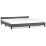 Estructura cama con cabecero terciopelo gris oscuro 200x200 cm de vidaXL, Camas y somieres - Ref: Foro24-347592, Precio: 135,...