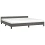 Dark gray velvet bed frame with headboard 200x200 cm by vidaXL, Beds and slatted bases - Ref: Foro24-347592, Price: 133,45 €,...