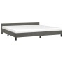 Estructura cama con cabecero terciopelo gris oscuro 200x200 cm de vidaXL, Camas y somieres - Ref: Foro24-347592, Precio: 135,...