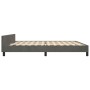 Estructura cama con cabecero terciopelo gris oscuro 200x200 cm de vidaXL, Camas y somieres - Ref: Foro24-347592, Precio: 135,...