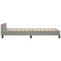 Light gray velvet bed frame with headboard 90x200 cm by vidaXL, Beds and slatted bases - Ref: Foro24-347549, Price: 91,80 €, ...
