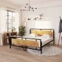 Estructura de cama de metal 180x200 cm de vidaXL, Camas y somieres - Ref: Foro24-324874, Precio: 146,07 €, Descuento: %