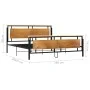 Estructura de cama de metal 180x200 cm de vidaXL, Camas y somieres - Ref: Foro24-324874, Precio: 146,07 €, Descuento: %