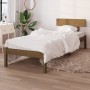 Honey brown single pine wood bed frame 90x190 cm by vidaXL, Beds and slatted bases - Ref: Foro24-810115, Price: 98,43 €, Disc...