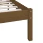 Honey brown single pine wood bed frame 90x190 cm by vidaXL, Beds and slatted bases - Ref: Foro24-810115, Price: 84,70 €, Disc...