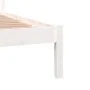Solid white pine wood bed frame 140x190 cm by vidaXL, Beds and slatted bases - Ref: Foro24-810411, Price: 92,52 €, Discount: %