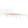 Estructura de cama madera maciza de pino blanco 120x200 cm de vidaXL, Camas y somieres - Ref: Foro24-810426, Precio: 91,74 €,...