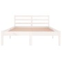Estructura de cama madera maciza de pino blanco 120x200 cm de vidaXL, Camas y somieres - Ref: Foro24-810426, Precio: 91,74 €,...