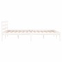 Estructura de cama madera maciza de pino blanco 120x200 cm de vidaXL, Camas y somieres - Ref: Foro24-810426, Precio: 91,74 €,...