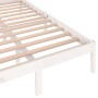 Massiver Bettrahmen aus weißem Kiefernholz, 120 x 200 cm von vidaXL, Betten und Lattenroste - Ref: Foro24-810426, Preis: 89,4...