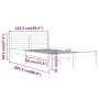 Estructura de cama madera maciza de pino blanco 120x200 cm de vidaXL, Camas y somieres - Ref: Foro24-810426, Precio: 88,17 €,...