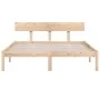 Bettgestell aus massivem Kiefernholz, 140 x 200 cm von vidaXL, Betten und Lattenroste - Ref: Foro24-810147, Preis: 97,26 €, R...