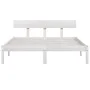 Solid white pine wood bed frame 150x200 cm by vidaXL, Beds and slatted bases - Ref: Foro24-810153, Price: 104,44 €, Discount: %