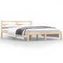 Solid pine wood bed frame 120x190 cm by vidaXL, Beds and slatted bases - Ref: Foro24-810400, Price: 87,69 €, Discount: %