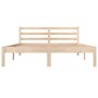 Solid pine wood bed frame 120x190 cm by vidaXL, Beds and slatted bases - Ref: Foro24-810400, Price: 87,69 €, Discount: %