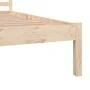 Solid pine wood bed frame 120x190 cm by vidaXL, Beds and slatted bases - Ref: Foro24-810400, Price: 87,76 €, Discount: %