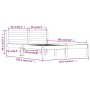 Solid pine wood bed frame 120x190 cm by vidaXL, Beds and slatted bases - Ref: Foro24-810400, Price: 87,69 €, Discount: %