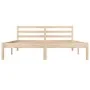 Solid pine wood bed frame 150x200 cm by vidaXL, Beds and slatted bases - Ref: Foro24-810435, Price: 103,61 €, Discount: %