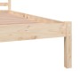 Estructura de cama madera maciza de pino 150x200 cm de vidaXL, Camas y somieres - Ref: Foro24-810435, Precio: 105,22 €, Descu...