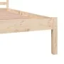 Solid pine wood bed frame 150x200 cm by vidaXL, Beds and slatted bases - Ref: Foro24-810435, Price: 103,61 €, Discount: %
